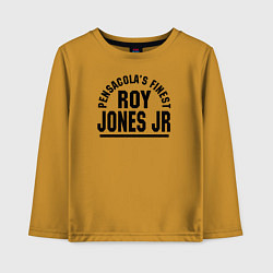 Лонгслив хлопковый детский Roy Jones Jr, цвет: горчичный