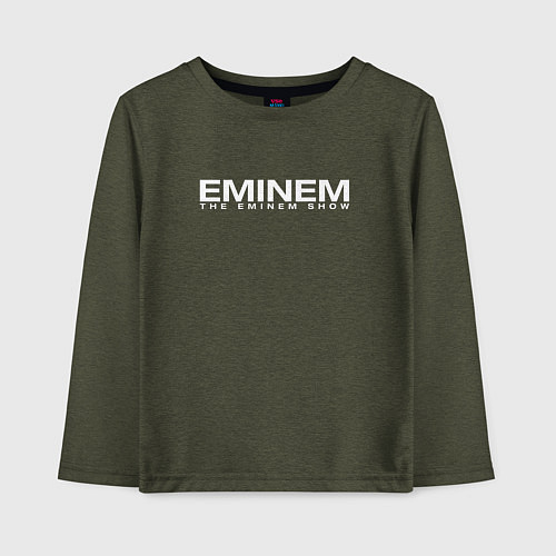 Детский лонгслив EMINEM / Меланж-хаки – фото 1