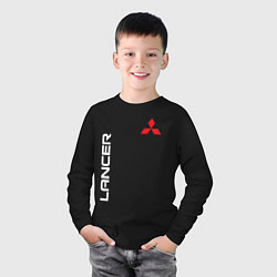 Лонгслив хлопковый детский MITSUBISHI LANCER, цвет: черный — фото 2