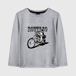 Лонгслив хлопковый детский Трасса 60, цвет: меланж