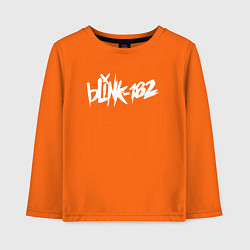 Лонгслив хлопковый детский Blink 182, цвет: оранжевый