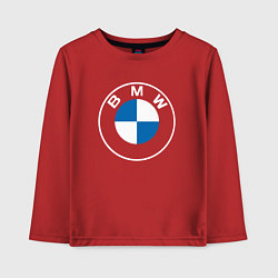 Лонгслив хлопковый детский BMW LOGO 2020, цвет: красный