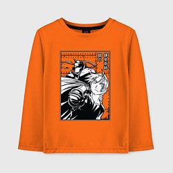 Лонгслив хлопковый детский Elric, Fullmetal Alchemist, цвет: оранжевый