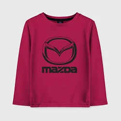 Лонгслив хлопковый детский MAZDA LOGO, цвет: маджента