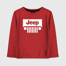 Лонгслив хлопковый детский Jeep, цвет: красный