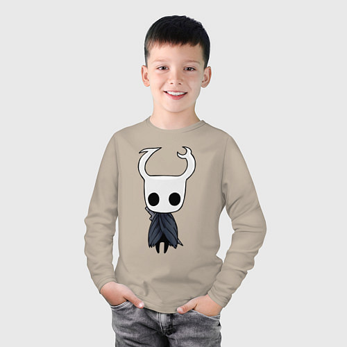 Детский лонгслив Рыцарь Hollow Knight / Миндальный – фото 3