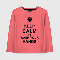 Детский лонгслив Keep Calm & Wash Hands