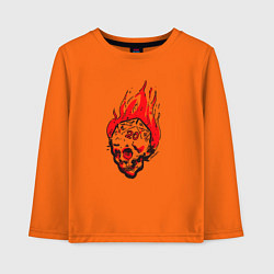 Лонгслив хлопковый детский Критический бросок, цвет: оранжевый