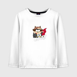 Лонгслив хлопковый детский South Park Who is the Coon?, цвет: белый