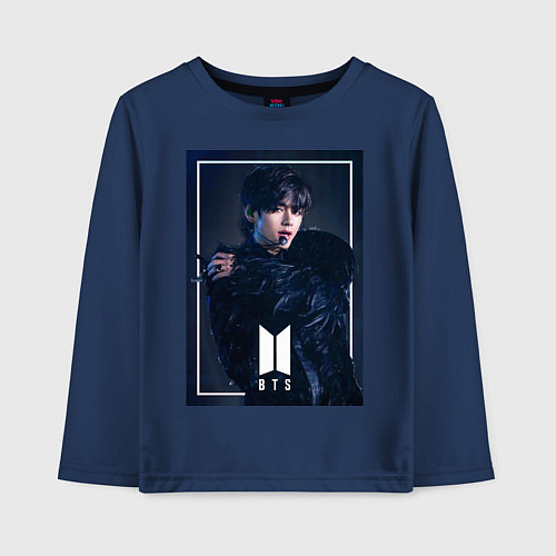 Детский лонгслив BTS Black Swan / Тёмно-синий – фото 1