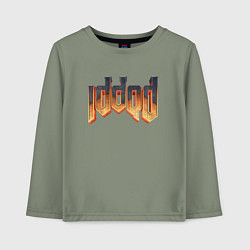 Лонгслив хлопковый детский IDDQD DOOM, цвет: авокадо