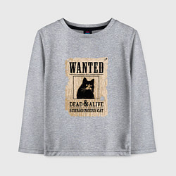 Детский лонгслив Кот