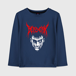 Лонгслив хлопковый детский BERSERK, цвет: тёмно-синий