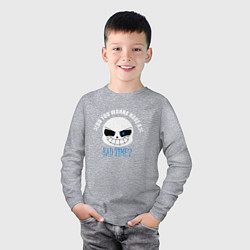 Лонгслив хлопковый детский UNDERTALE, цвет: меланж — фото 2