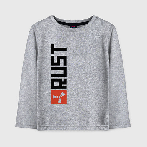 Детский лонгслив RUST / Меланж – фото 1