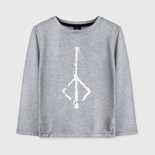 Детский лонгслив BLOODBORNE / Меланж – фото 1