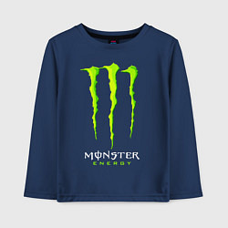 Лонгслив хлопковый детский MONSTER ENERGY, цвет: тёмно-синий