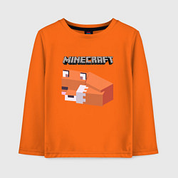 Лонгслив хлопковый детский MINERCRAFT, цвет: оранжевый