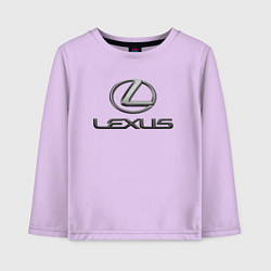 Лонгслив хлопковый детский LEXUS, цвет: лаванда
