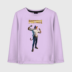 Лонгслив хлопковый детский Meowcles Fortnite 2, цвет: лаванда