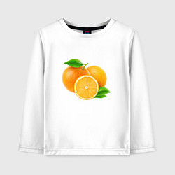 Детский лонгслив Апельсины