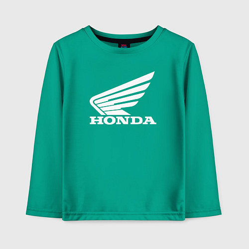 Детский лонгслив HONDA / Зеленый – фото 1
