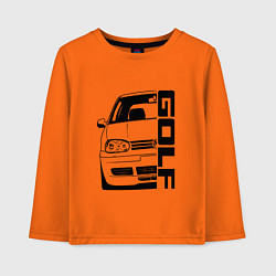 Лонгслив хлопковый детский Volkswagen Golf Z, цвет: оранжевый