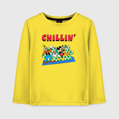 Детский лонгслив Chillin DIsney / Желтый – фото 1