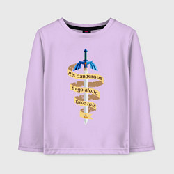 Лонгслив хлопковый детский The Legend of Zelda, цвет: лаванда