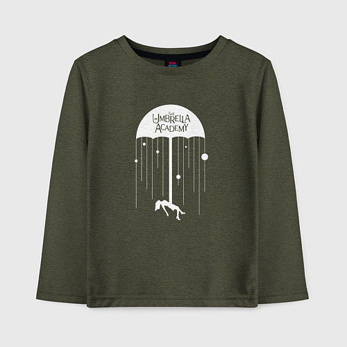 Детский лонгслив The umbrella academy / Меланж-хаки – фото 1