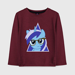 Лонгслив хлопковый детский Trixie hipster, цвет: меланж-бордовый