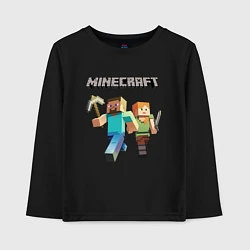 Детский лонгслив Персонажи игры Minecraft