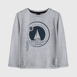 Детский лонгслив Вокруг света под парусами