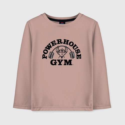 Детский лонгслив GYM / Пыльно-розовый – фото 1