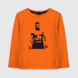 Лонгслив хлопковый детский Майк Тайсон, цвет: оранжевый