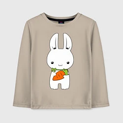 Детский лонгслив Зайчик с морковкой