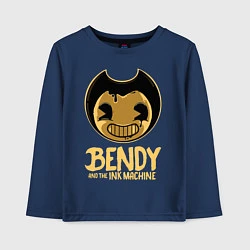 Лонгслив хлопковый детский Bendy And The Ink Machine, цвет: тёмно-синий