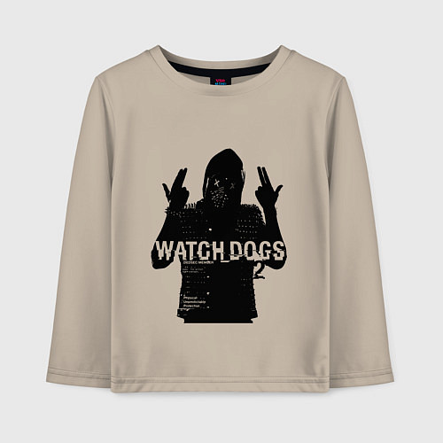 Детский лонгслив Watch dogs 2 Z / Миндальный – фото 1