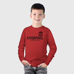 Лонгслив хлопковый детский Liverpool FC, цвет: красный — фото 2