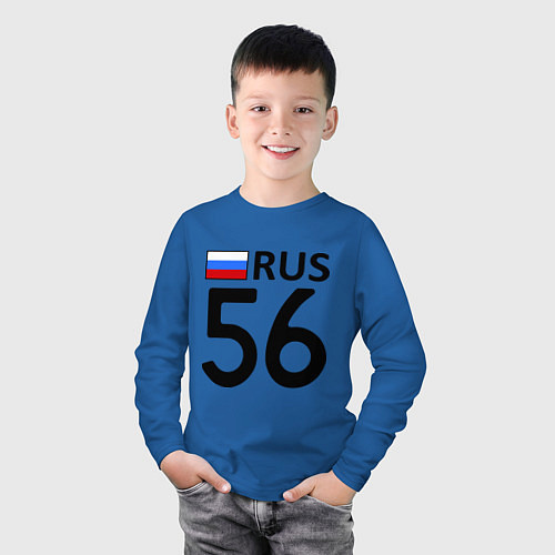 Детский лонгслив RUS 56 / Синий – фото 3