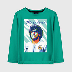 Детский лонгслив Марадона золотой мальчик