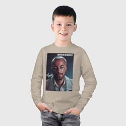 Лонгслив хлопковый детский Голяк Brassic Винни, цвет: миндальный — фото 2