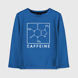 Лонгслив хлопковый детский Структура Кофеина, цвет: синий