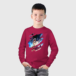 Лонгслив хлопковый детский Dragon Ball, цвет: маджента — фото 2