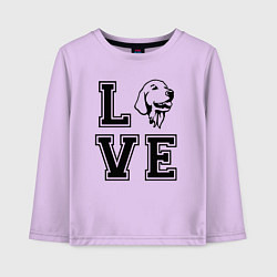 Детский лонгслив Лабрадор