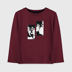 Детский лонгслив Черный клевер