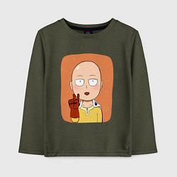 Детский лонгслив Сайтама One Punch Man