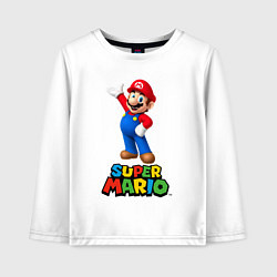 Детский лонгслив Super Mario