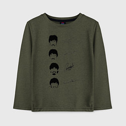 Детский лонгслив The Beatles автографы