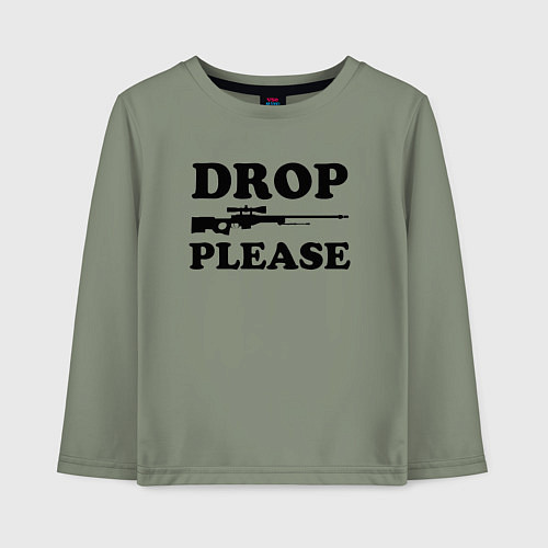 Детский лонгслив Drop Please / Авокадо – фото 1